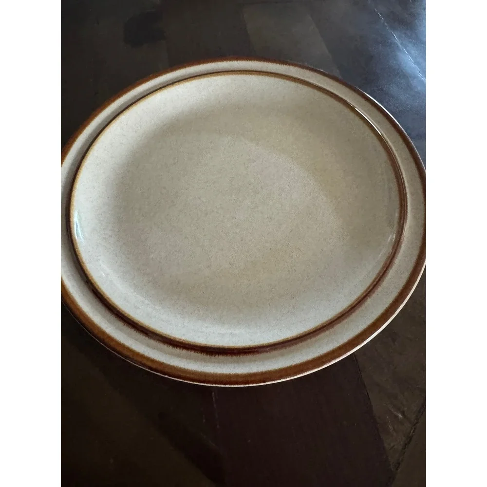 Sunmarc Suncraft Brandy SM-6004 Stoneware Round Serving Platter Japan Brown 12